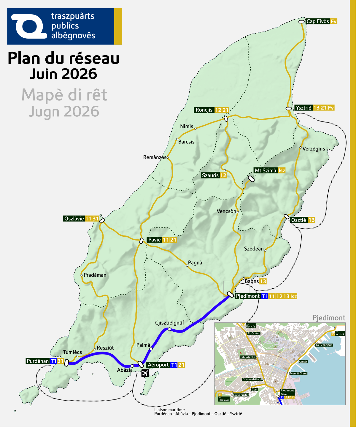 Plan du réseau TPA — Juin 2026