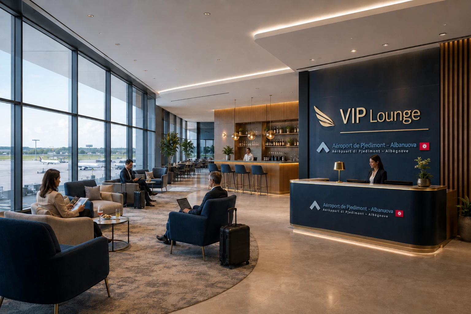 Salon VIP de l’aéroport de Pjedìmont – Albanuova