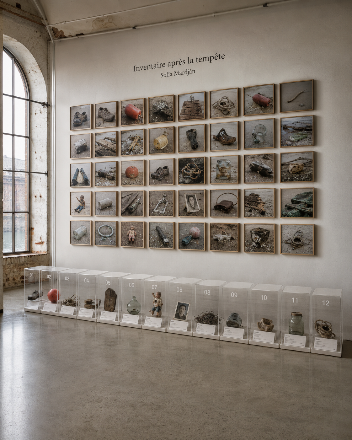 Inventaire après la tempête, installation de Sofìa Mardjàn
